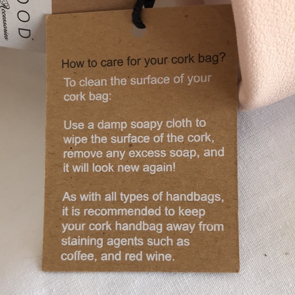 Pixie Mood NWT blush pink and cork vegan bag - Picture 6 of 11